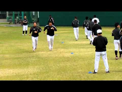 平成24年2月7日春季キャンプ　投手組強化ラン　（安芸）