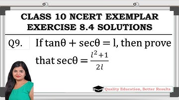 Exercise 8.4 Q9 NCERT Exemplar  Class 10 Maths @MathsTeacher