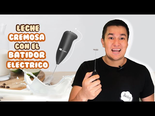 🥛 Descubre Cómo ESPUMAR LECHE con Batidor Eléctrico 