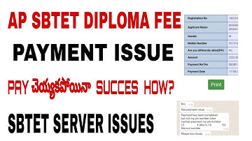 AP DIPLOMA FEE PAYMENT ISSUE | SEVER PROBLEMS PAYMENT CHANGED HOW