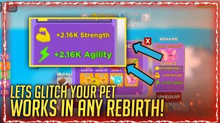 How to Glitch your pet in Muscle Legends? Works in any rebirth! | Roblox 1