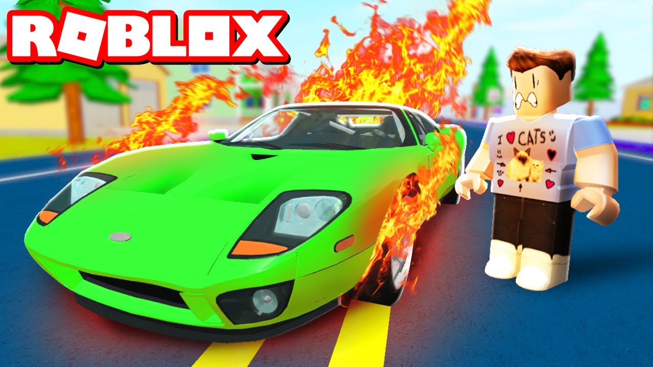 Destroying My 1 000 000 000 Car In Roblox Youtube