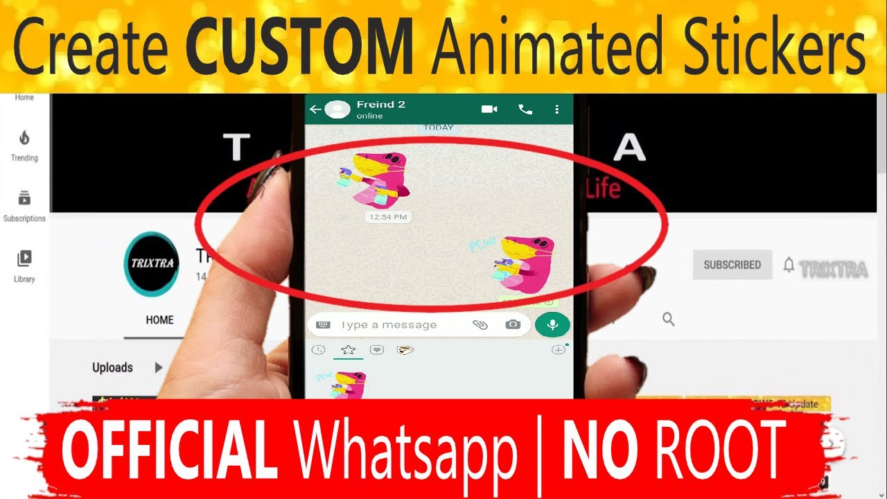 How to make gif stickers on whatsapp? 