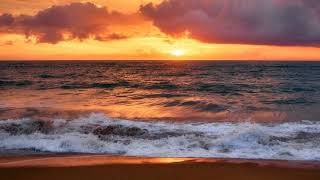 Dramatic Ocean Sunset Waves