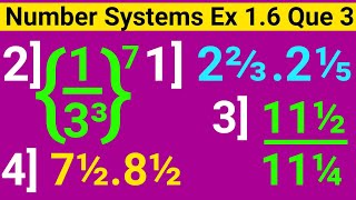 Famous Simplify 2 2/3 . 2 1/5 | Simplify (1/3³)7 | Simplify 11^1/2 x 11^1/4 | Simplify 7 1/2 8 1/2 |Class 9 Wealth