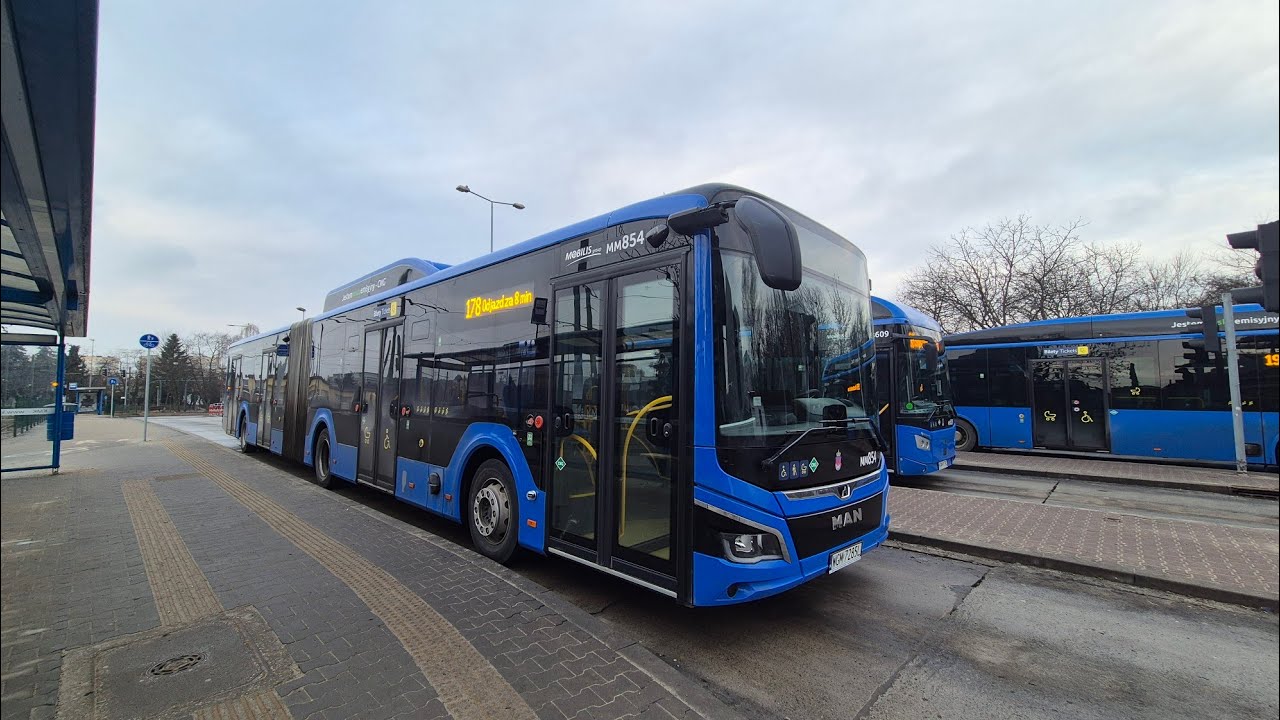 [Mobilis o. Kraków] MAN NG320 Lion's City 18 G #MM854 - linia 178, kierunek Mistrzejowice