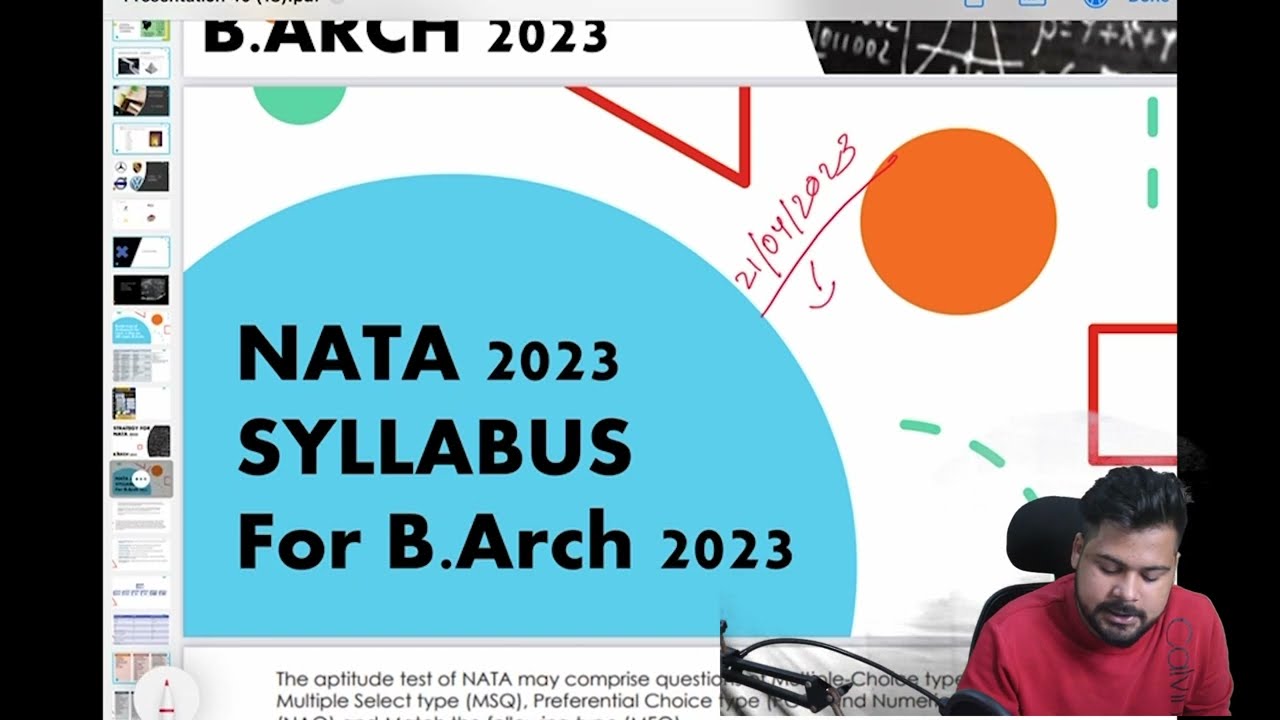 🔥Detail syllabus for NATA -2023 ||B.Arch 2023 || NATA  2023 