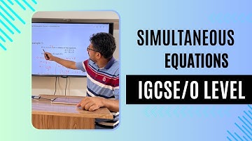 Simultaneous Equations | with substitution methods | igcse 0606/O Levels 4037|@swimpacademy