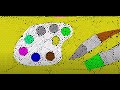 Artwork out of colorful particles simulation