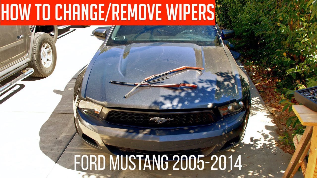 How To Change Wipers On Ford Mustang S197 | Mustang Wiper Arm Removal