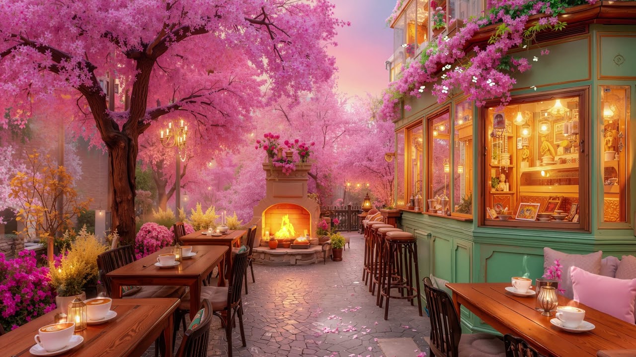 Cozy Spring Porch Ambience 🌷 Relaxing Piano Music for Studying & Deep Focus