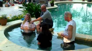 Hutto Bible Church Spring 2012 Baptisms -- #3 of 10 -- Cindy Johnson and June Marley