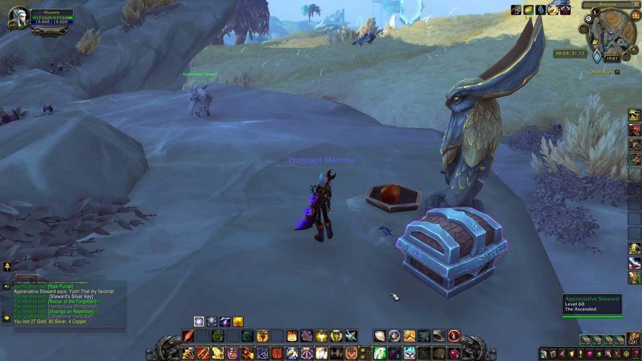 Silver Strongbox bastion chest guide world of warcraft shadowlands