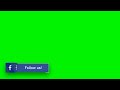 3D Green Screen Facebook Follow Button 🎥