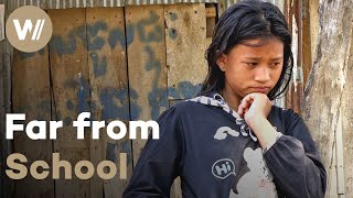 The difficult path to school for poor children in Cambodia