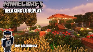 Minecraft Relaxing Longplay - Building a Cozy Beach House