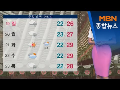주말 30도 안팎 더위…휴일 중부 집중호우[MBN 종합뉴스]