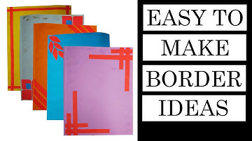 SIMPLE AND EASY SCRAPBOOK DESIGNS | BORDER IDEAS | Crafts and DIYs