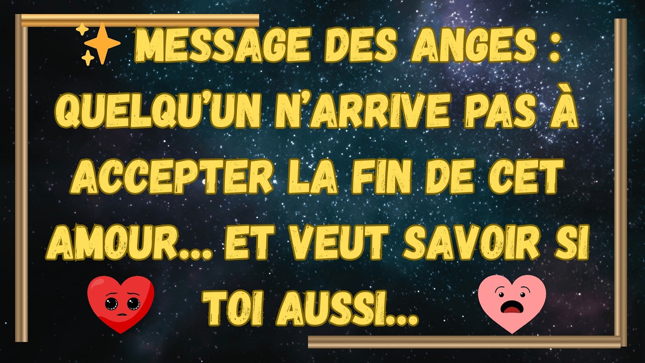 Quelqu’un N’ARRIVE PAS à accepter la fin de cet amour… et veut savoir si toi aussi…