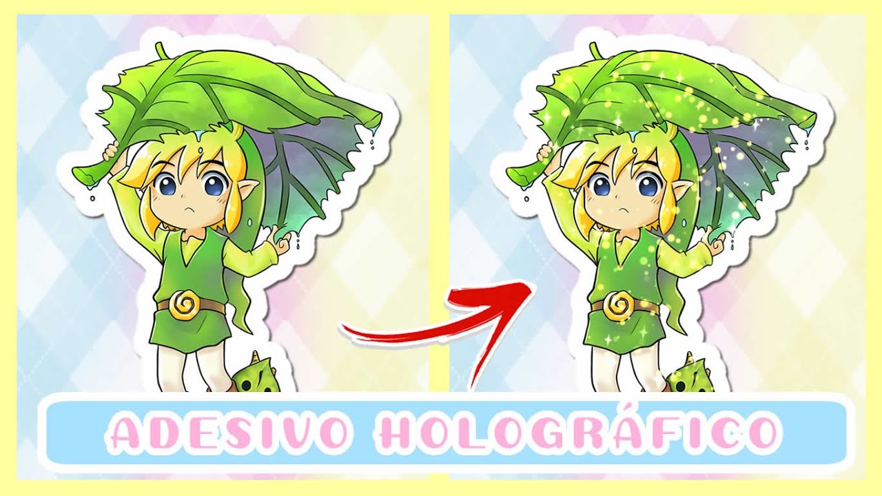 COMO EU FAÇO ADESIVO HOLOGRÁFICO