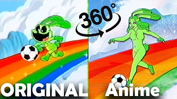 Smiling Critters Original vs Anime (Poppy Playtime Chapter 3 Animation) 360°