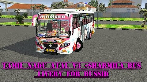 TAMIL NADU Atal V3 +Sharmila Bus livery for BUSSID