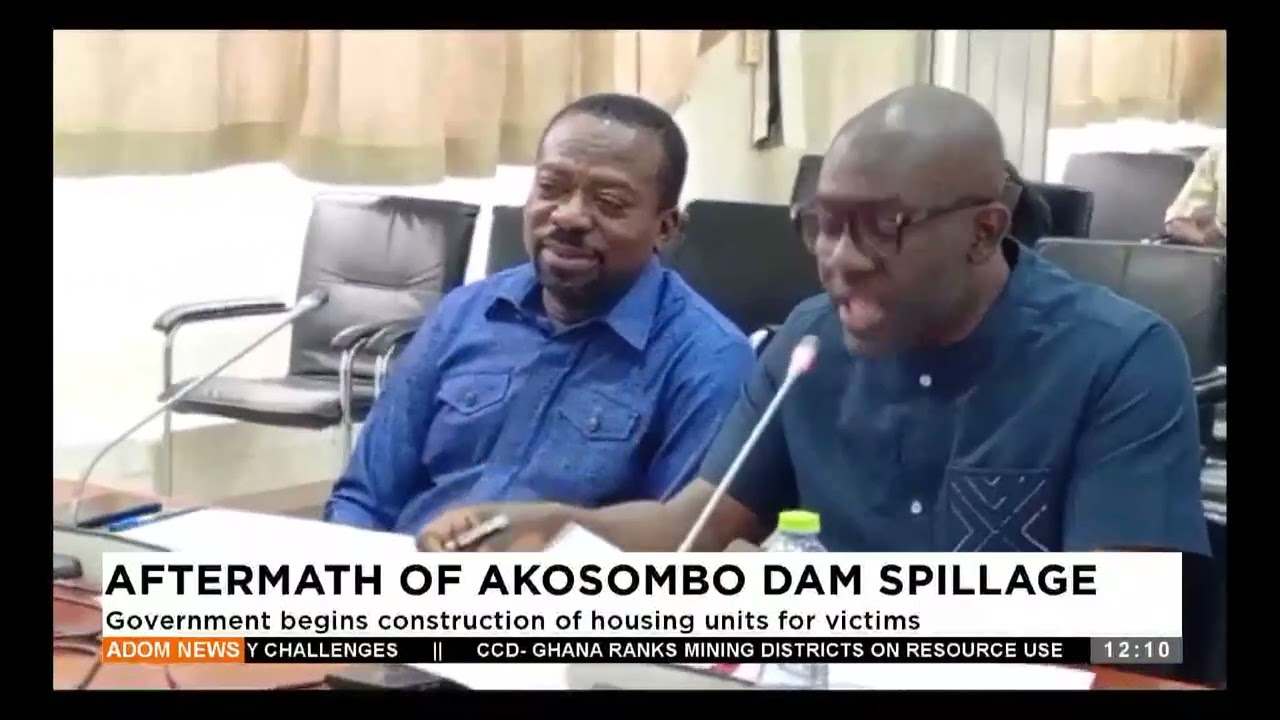 The government begins construction of housing units for victims after Akosombo dam spillage.