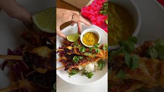 This satay chicken dinner is ready in just 20 mins 🍚 #satay #chickenrecipes #shorts