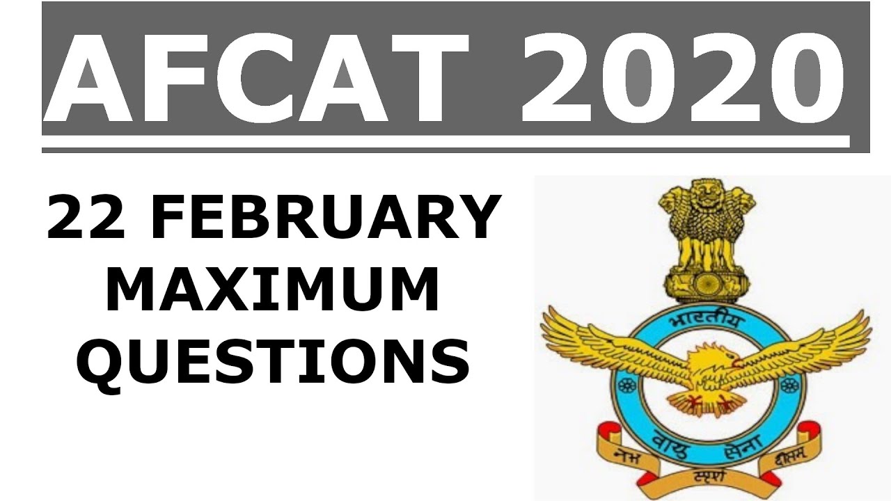 AFCAT 2020 QUESTION ANALYSIS || AFCAT ANSWER KEY