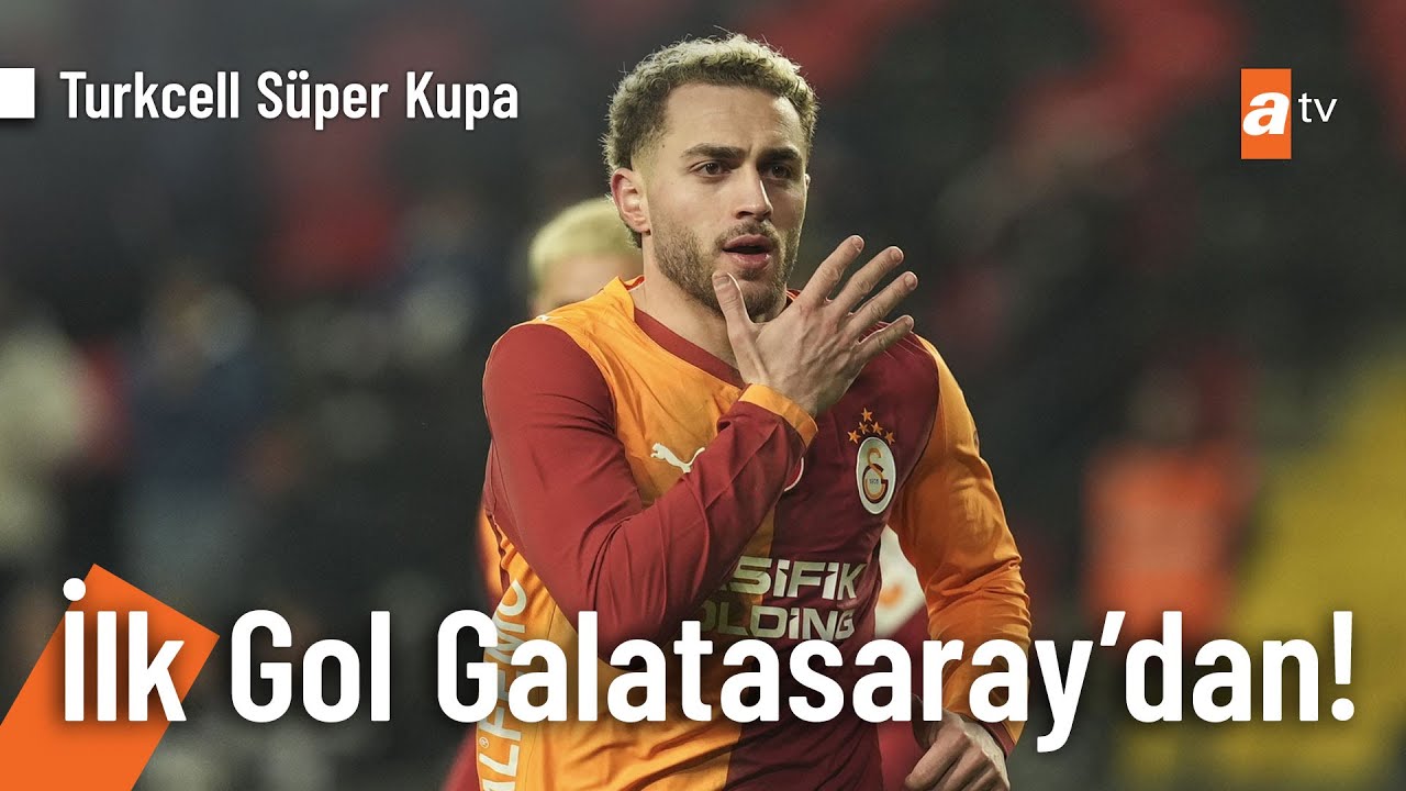Maçın ilk golünü Barış Alper attı! -  Galatasaray - Trabzonspor Turkcell Süper Kupa