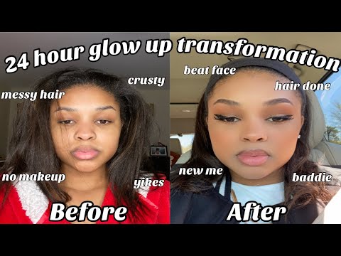 24 hour glow up transformation 2021 | hair, makeup, outfit