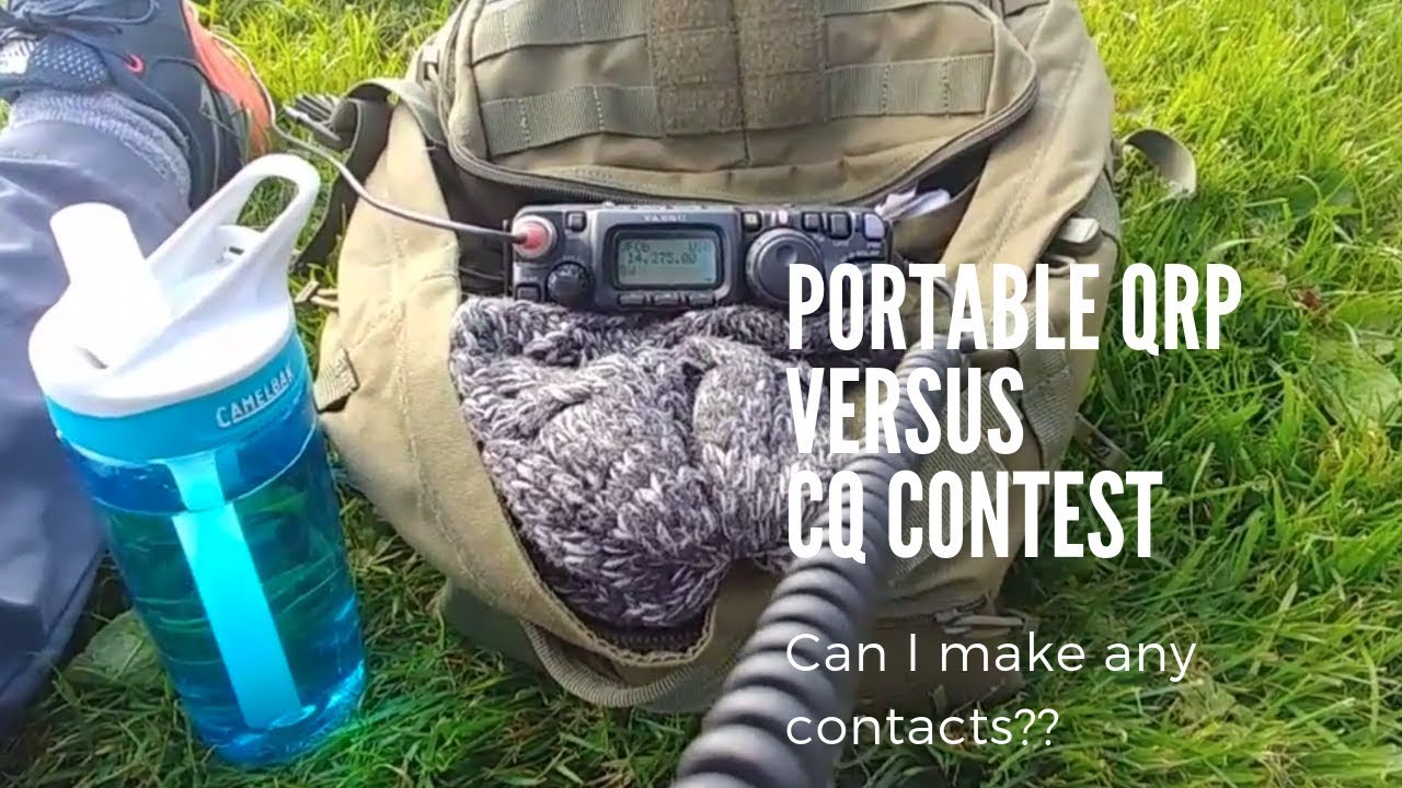 Portable QRP RADIO and OVERNIGHT CAMP during a field day in the UK