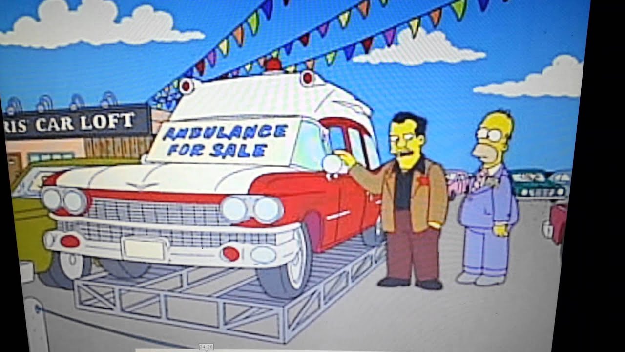 Homer Buys an ambulance YouTube