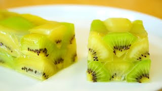 Kiwi Fruit Aspic キウイフルーツのアスピック またはゼリーテリーヌ 羊羹ではない Youtube