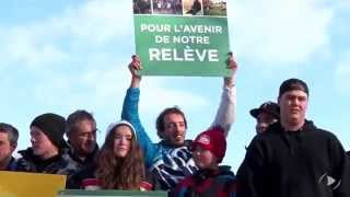 Manifestation contre l'expropriation de terres agricoles