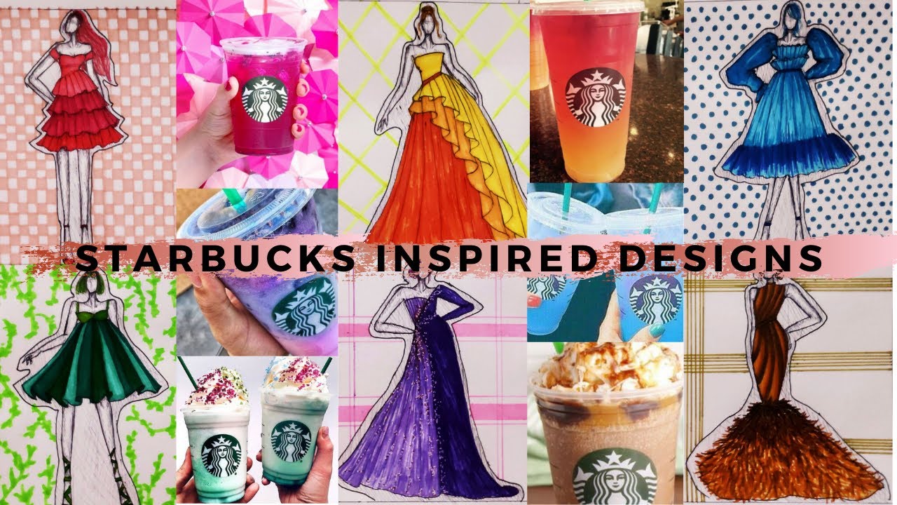 STARBUCKS inspired Fashion Illustration using ONLY Faber Castell Connector Pen as my Color Tools