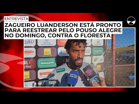 Zagueiro Luanderson está pronto para reestrear pelo Pouso Alegre no domingo, contra o Floresta