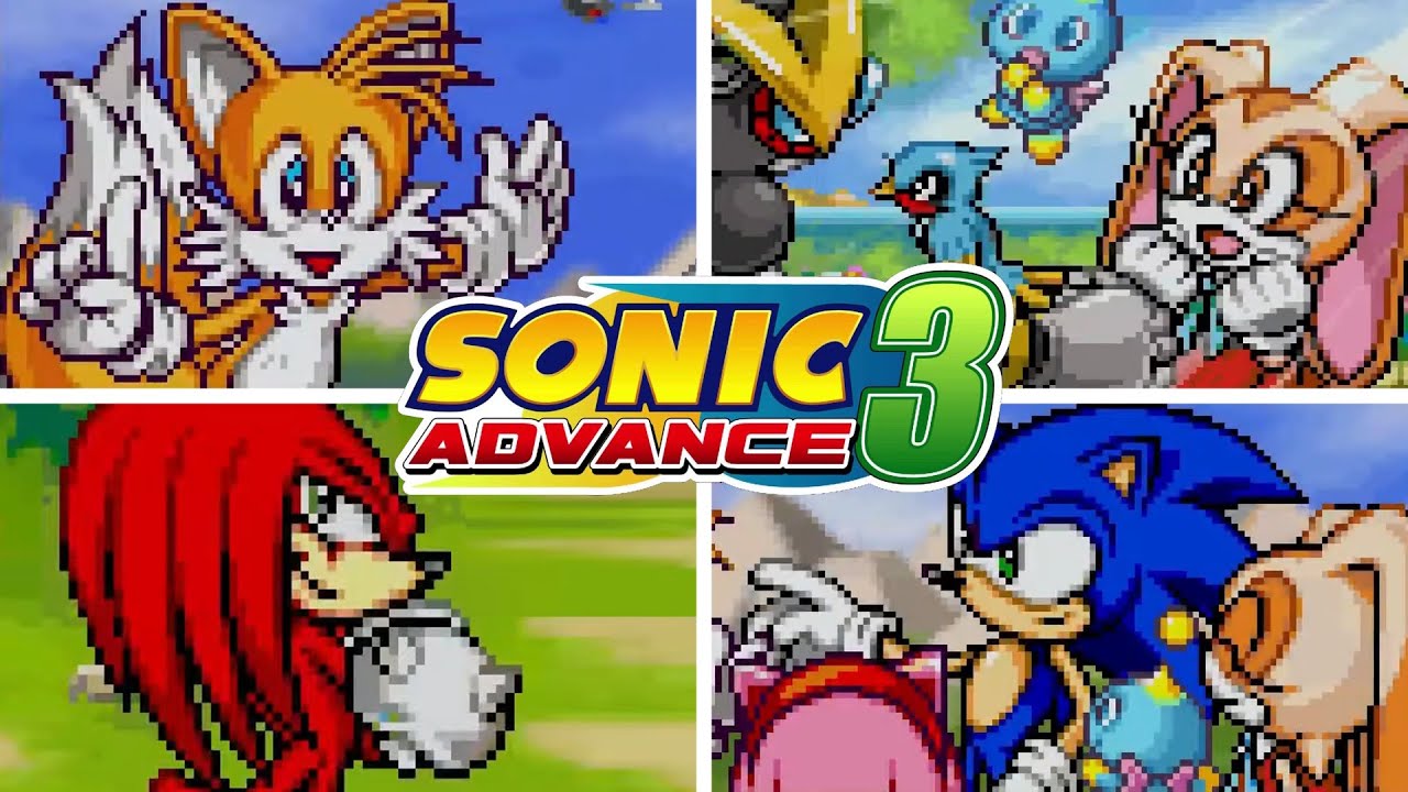 SONIC ADVANCE 3 - All Endings (All Characters)