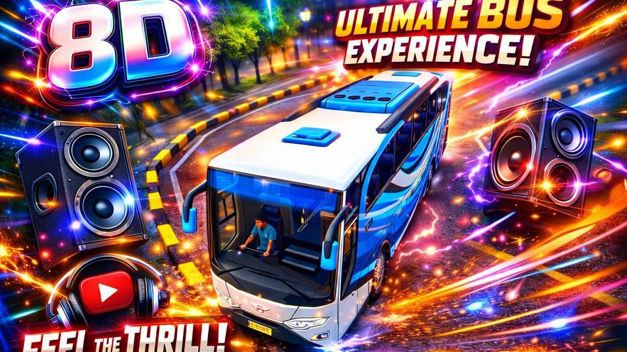 8D Bus Game #🚍 | Crazy Bus Driving for Kids)Kids Bus Game| 8D Sound Bus ...