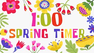 1 Minute Timer with Relaxing Piano and Alarm | Spring Timer