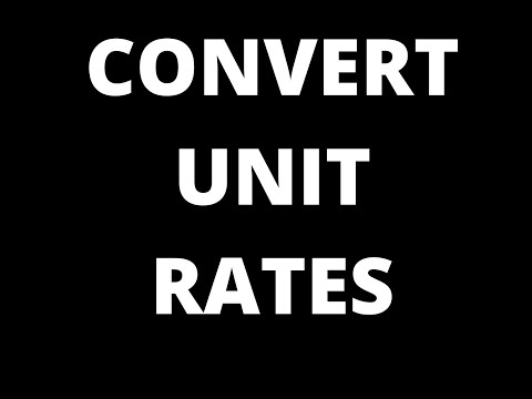 CONVERT UNIT RATES