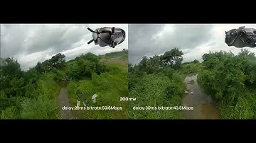 Maple Wireless Mjolnir PRO vs Stock / DJI V2 Goggles 200mw Test 001