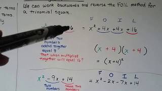 G.E.D. Math  21a, Multiplying factors with two terms, FOIL
