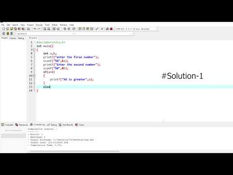 C program to find maximum between between two numbers||(two methods).