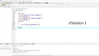 C program to find maximum between between two numbers||(two methods).