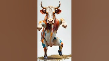 SAPI WARNA WARNI JOGET LUCU #joget #sapi #cow