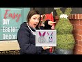 Easy DIY Easter Decoration Outdoor | Dollar Tree Inspired | Inexpensive &amp; Easy to make