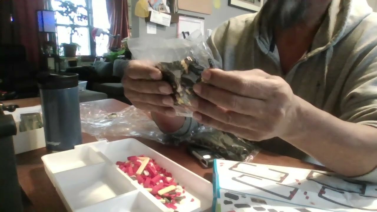 Mini block building set from Temu