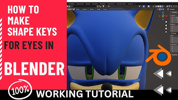 how to create shape keys in blender eye blinking - blender tutorial - shape keys: eyelids blinking