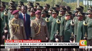 Ruto Begins Threeday State Visit To South Africa